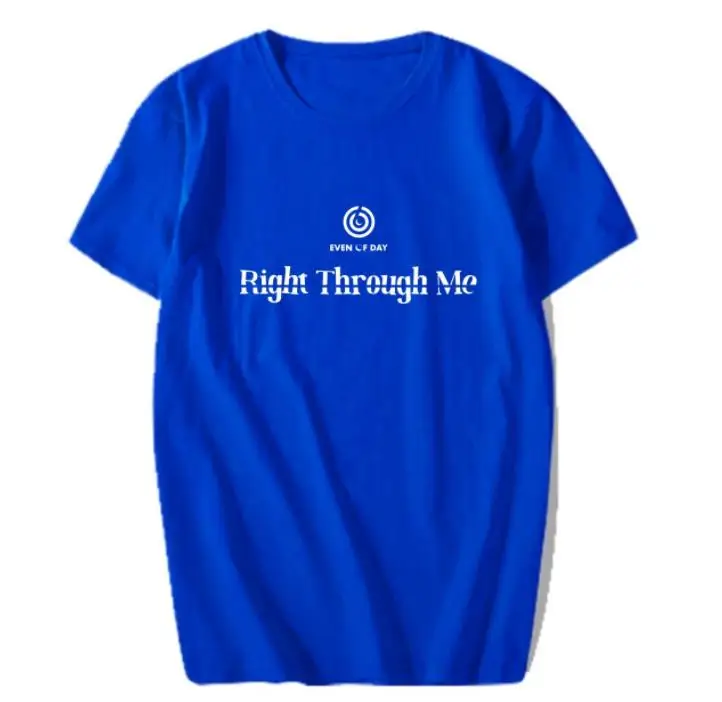 

New arrival summer DAY6 (Even of Day) album Right Through same printing t shirt unisex kpop o neck short sleeve t-shirt