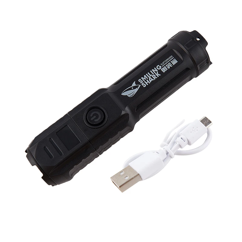 

LED Ultra Bright Flashlight Tactical Torch USB Rechargeable Zoomable Flash Light Personal Defense