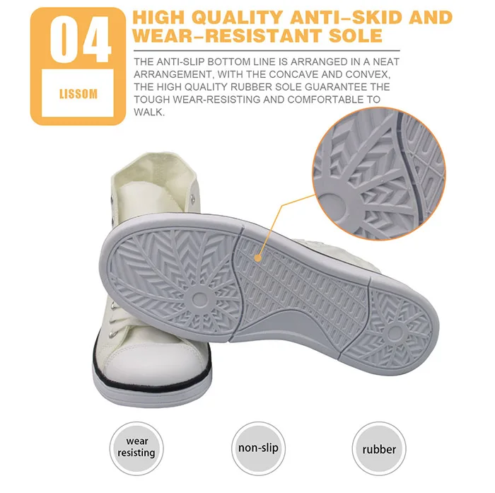 

Child Vulcanized Shoes Fashion Hand Paint Design High Top Canvas Shoes girls Flats Casual Sneakers Skull Shoes in Child Flats
