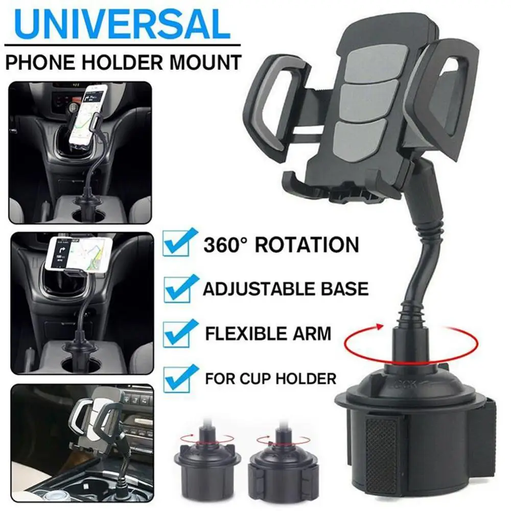 supporti per auto, Supporto di supporto universale regolabile per supporto per tazza per auto per dispositivi mobili coche Supporti de Phone GPS auto