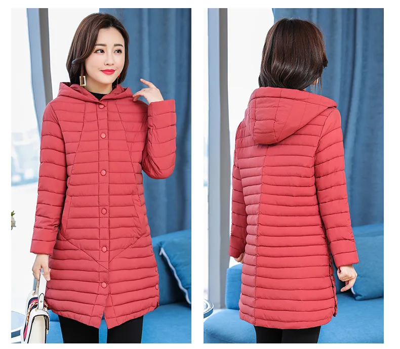AliExpress New Style down Jacket Cotton-padded Clothes Women's Slimming WOMEN'S Dress Cotton-padded Jacket Thin Slim Fit Mi