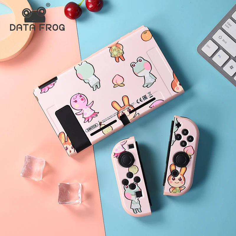 Защитный чехол из ТПУ с милым мультяшным рисунком DATA FROG совместимый Nintendo Switch