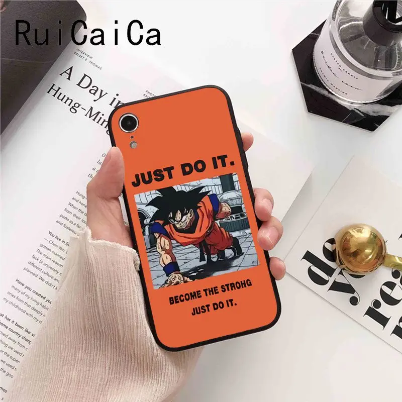 Ruicaica Dragon Ball Z Super DBZ Goku Модный чехол для телефона iPhone X XS MAX 6 6S 7 7plus 8 8Plus 5 5S XR |