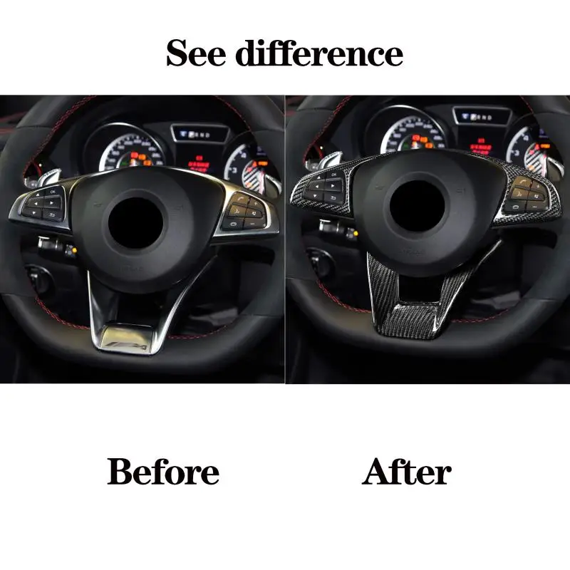 

Replacement Steering wheel trims cover interior trims for MercedesBenz W205 C63 W176 A45 W213 E63 W117 C117 CLA45 CLS63 GLA45AMG