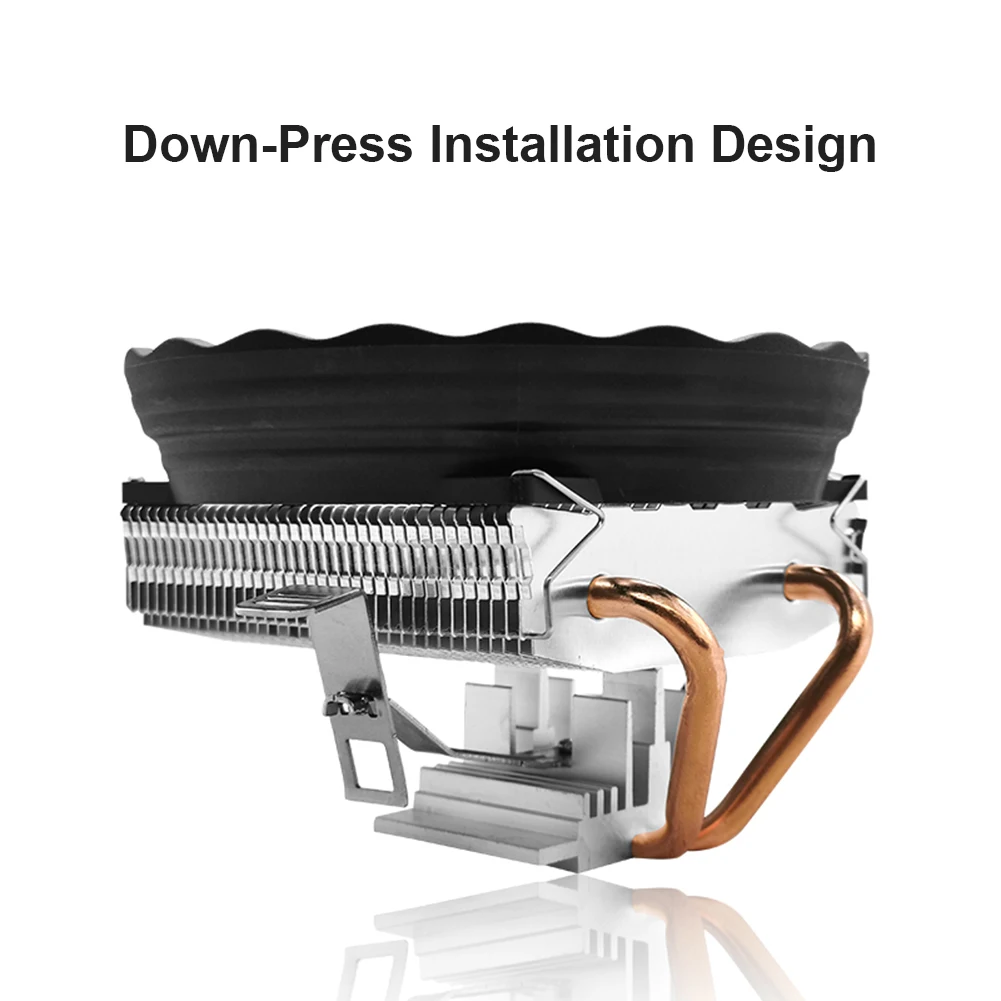 2 Heat Pipes CPU Cooler RGB 120mm Fan Low Profile Computer Air Cooling Radiator for AMD AM3+ AM3 AM2+ AM2 FM2 FM1 LGA Socket | Компьютеры