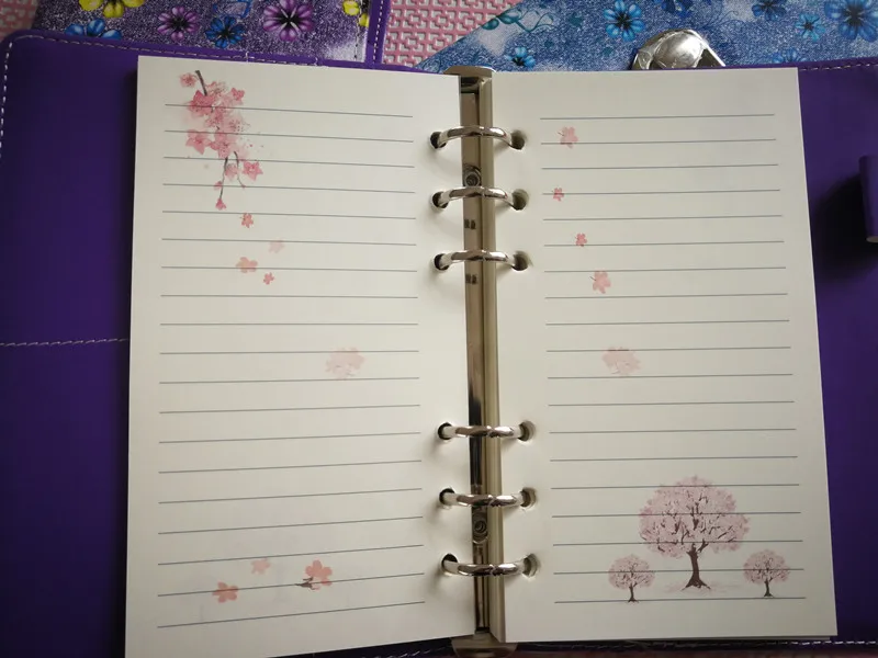 

Portable loose leaf color page code account Notepad Notebook diary creative hand plan book A6