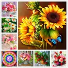 Алмазная 5D картина с цветами мандала, набор для алмазной вышивки сделай сам, украшение для дома, поделки, подарок для начинающих