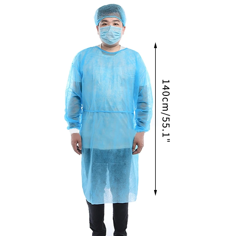 

Oil-proof Disposable Apron Dustproof Factory Workwear Waterproof Kitchen Clothes Restaurant Clothing Women Baking Party Uniform