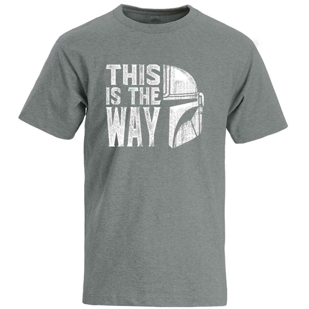 Мужская футболка с короткими рукавами мандалорианская из 100% хлопка для