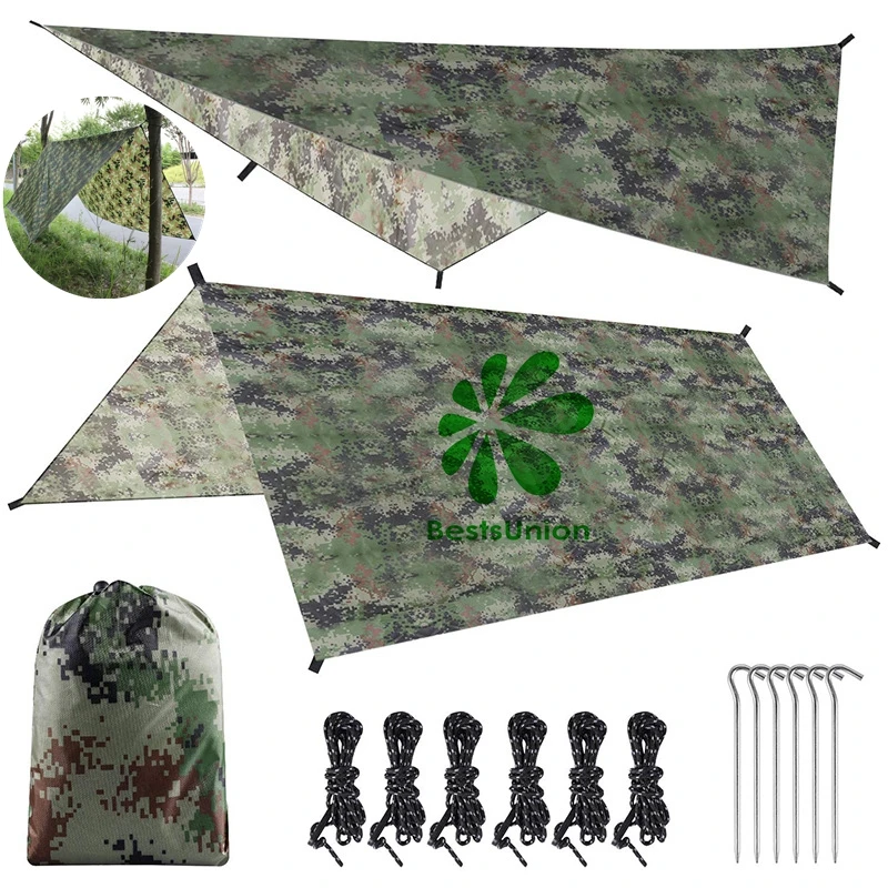 

Outdoor Shelter Multi-Functional Waterproof Sunblock Beach Shade Tent Ultralight Tarp Camping Survival Beach Mat Rain Shelter