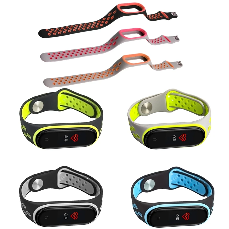 Силиконовый ремешок для mi Band 4, замена для Xiaomi mi band 4, спортивный браслет Aurora, ремешок на запястье, Смарт-часы