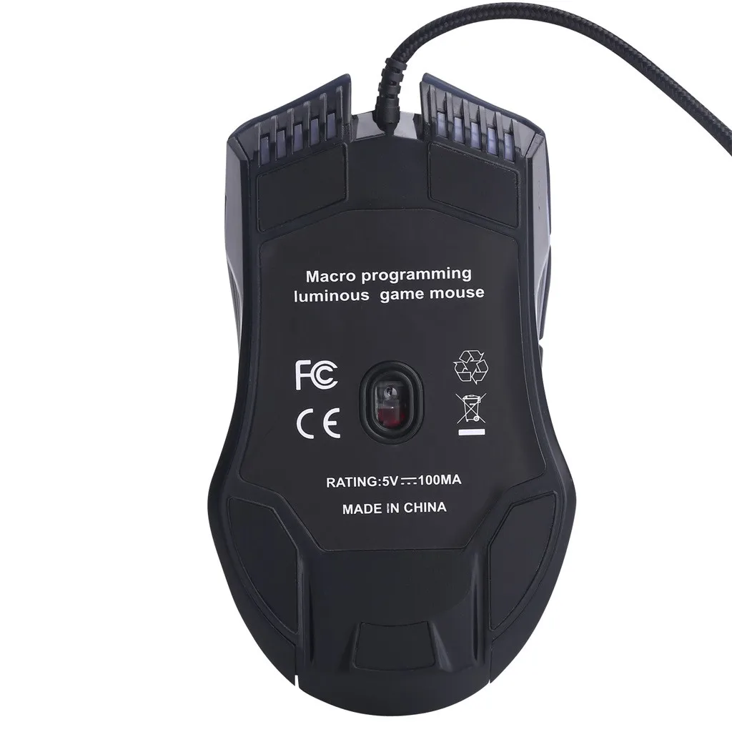 G4 USB Проводная RGB подсветка Marquee Макросъемка мышь для ноутбука Игровые мыши кабель