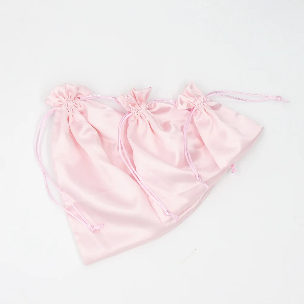 Атласные сумки на шнурке для ювелирных изделий косметики подарков свадьбы