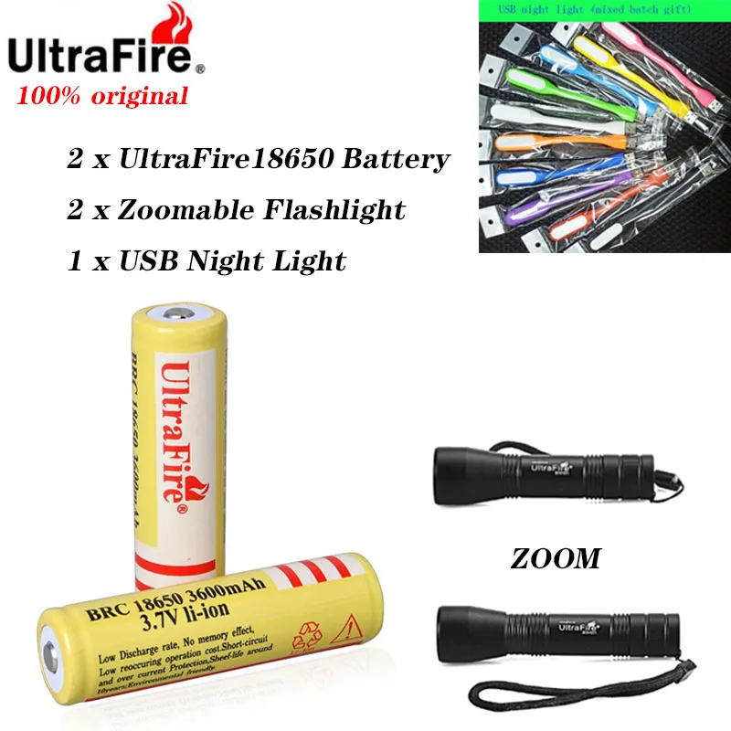 UltraFire 18650 3,7 в 3600 мАч перезаряжаемый литий-ионный аккумулятор высокое качество литиевый фонарь подарок для фонарика игрушки - Цвет: 2 pieces per set