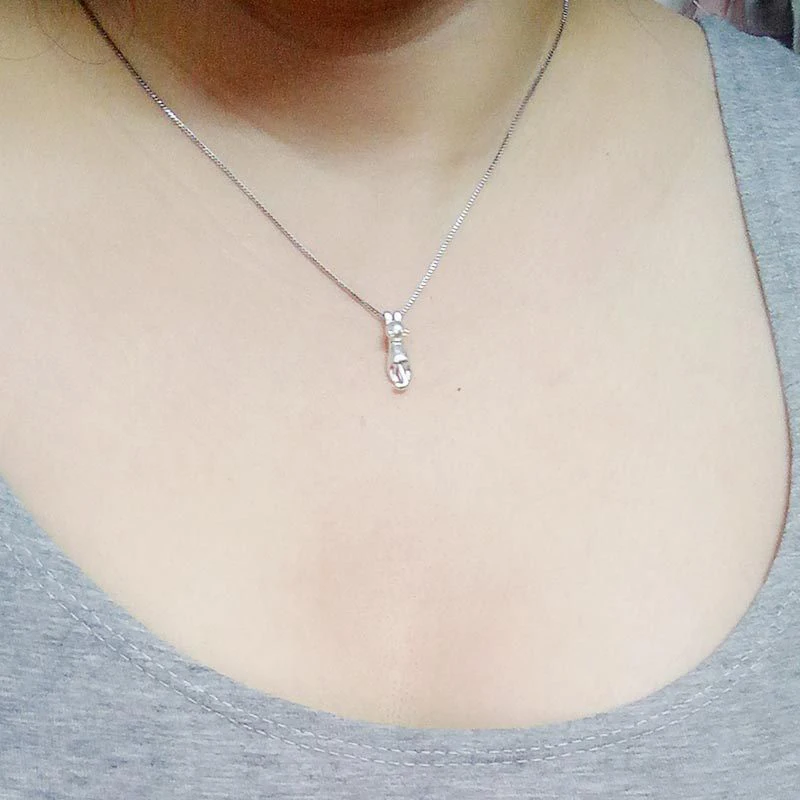 

Cat Pendant Chain Necklace Ladies Jewelry