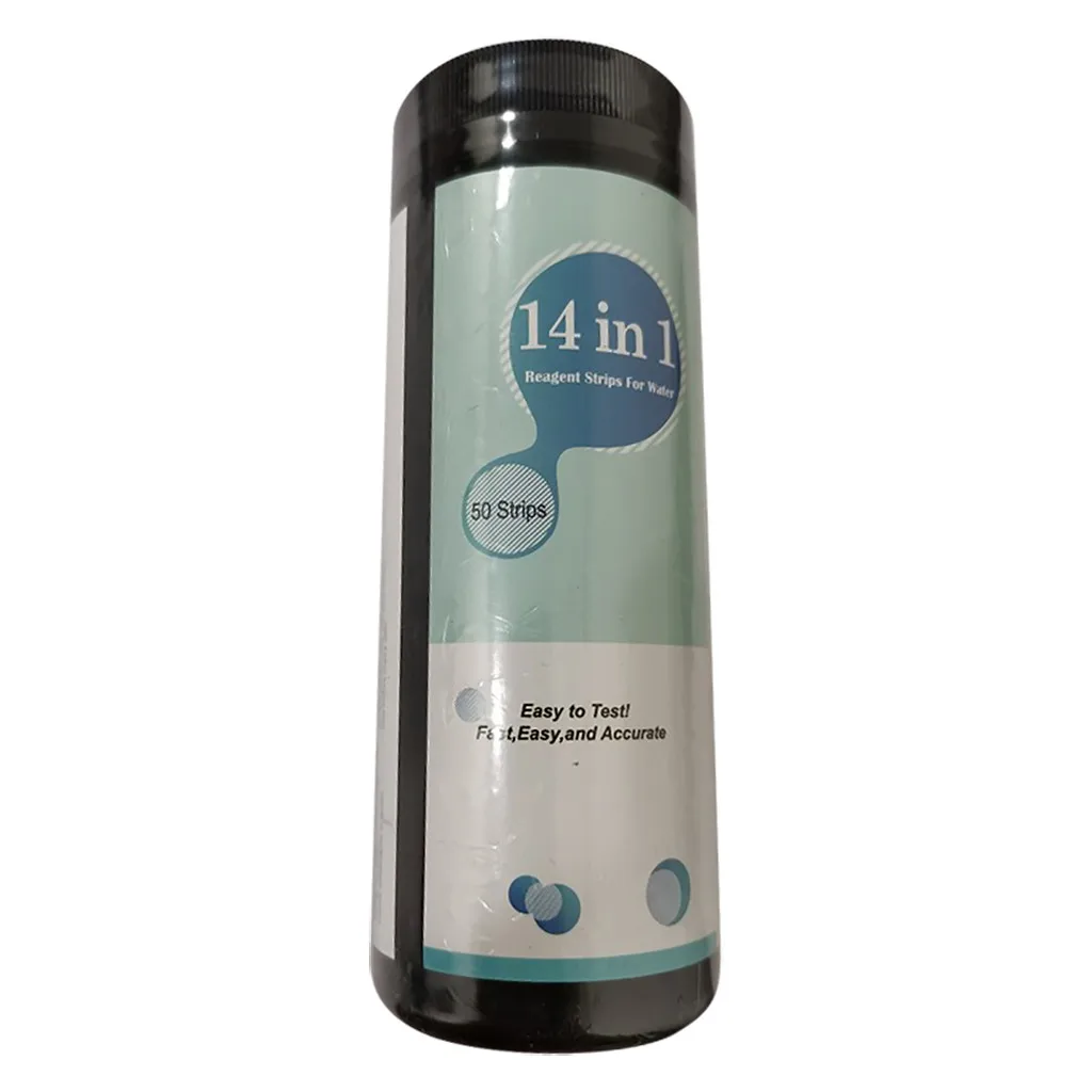 

Pool Water Test Strips 14 In 1 Water Quality Chemistry Test Strips 50pcs/bottle Multifunction PH Nitrite Test Paper