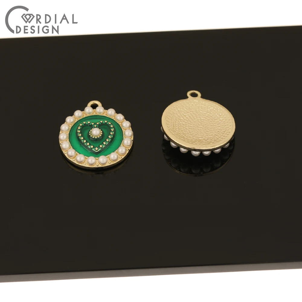 

Cordial Design 50Pcs 20*24MM Jewelry Accessories/Hand Made/Charms/Paint Effect/Imitation Pearl/Pendant/DIY/Earring Findings