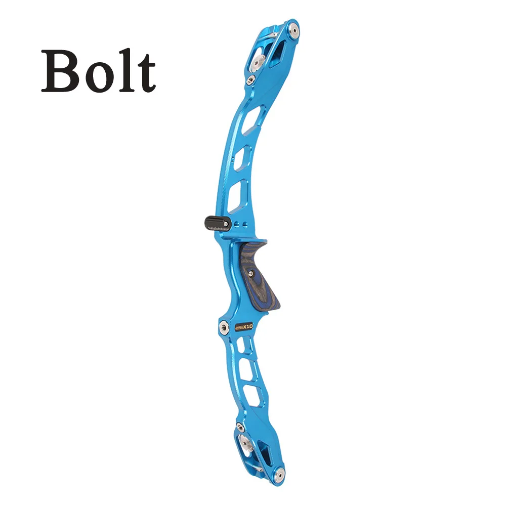 Sky Blue Bolt system Sanlida стрельба из лука чудо X10 высокого класса изогнутый лук стояк 2" CNC мишень ILF стояк деревянная ручка правая рука стрельба Спорт - Цвет: Sky Blue Bolt system