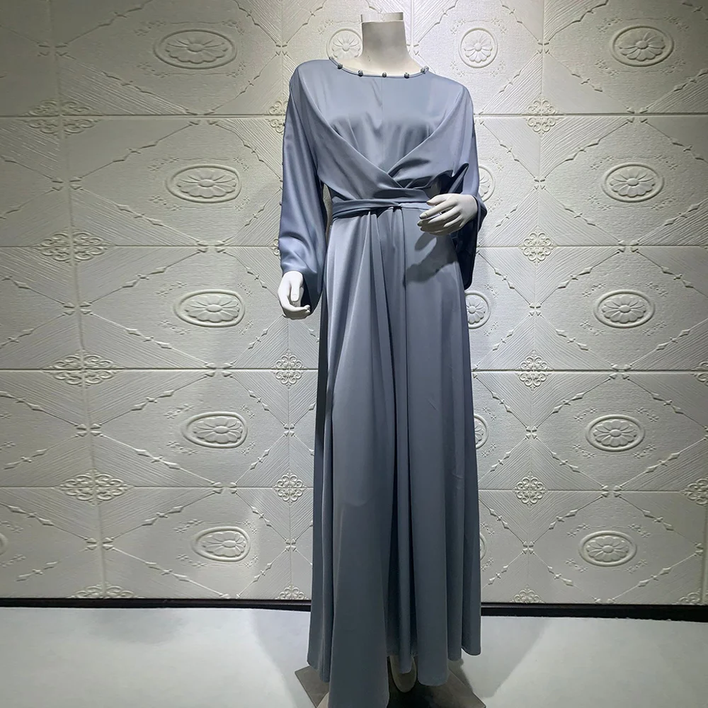 

Kaftan Dubai Abaya Turkey Femme Arabic Hijab Muslim Fashion Robe Satin Dress African Dresses Abayas For Women Islamic Clothing