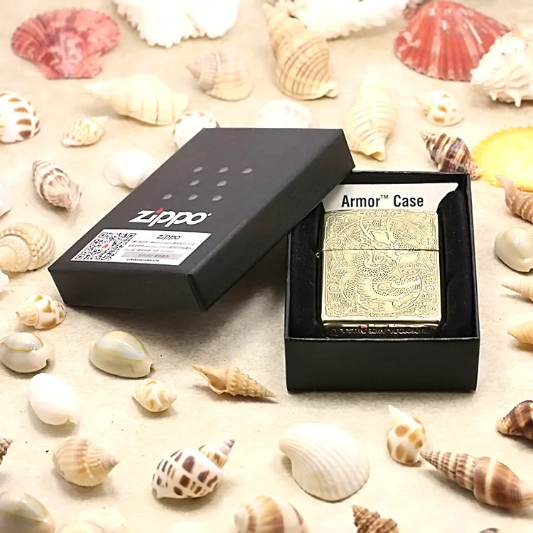 Оригинальная зажигалка Zippo медная ветрозащитная Зажигалка для сигарет с