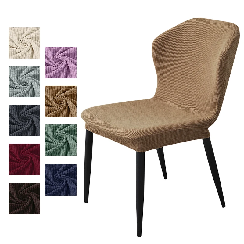 

14 однотонных цветов, флисовые тканевые чехлы на кресла стрейч, моющиеся, обеденный протектор, чехол для отеля, банкета, обеденного дома