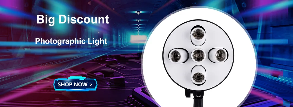 Andoer 5 in 1 E27 Base Socket Softbox Light Lamp Bulb Holder Adapter for Photo Video Studio Softbox
