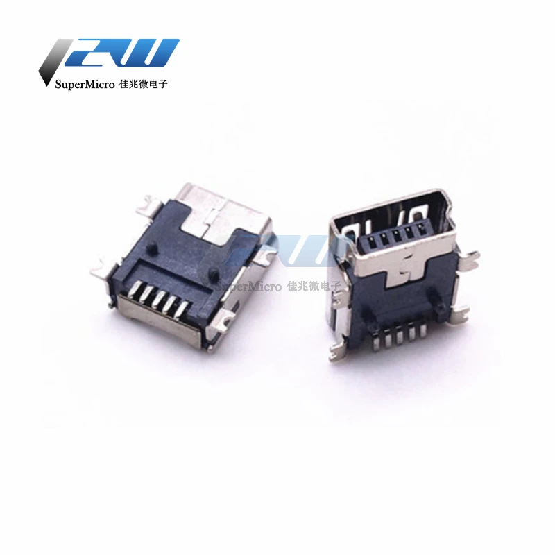 (20 шт./лот) Mini USB 5pin 4ft разъем Мама для мобильного зарядного устройства|Аксессуары