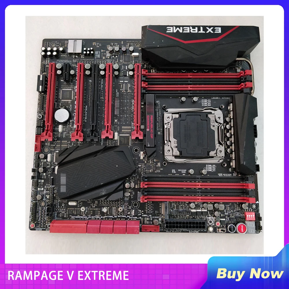 

Материнская плата RAMPAGE V EXTREME для настольного ПК Asus Socket LGA 2011-V3 DDR4 X99, будет протестирована перед отправкой