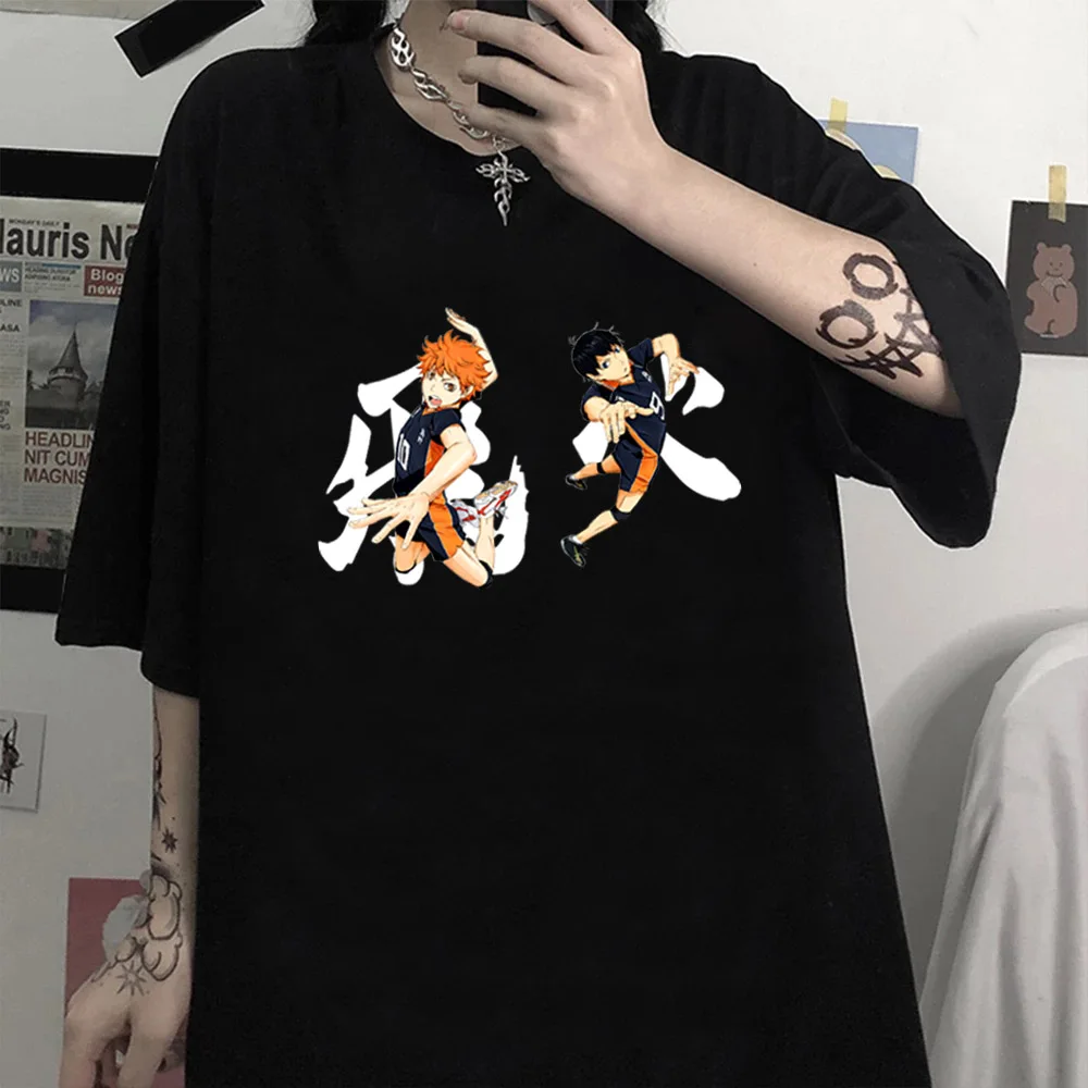 

Anime Haikyuu Tshirt Print Style Clothes Unisex Loose Short Sleeve