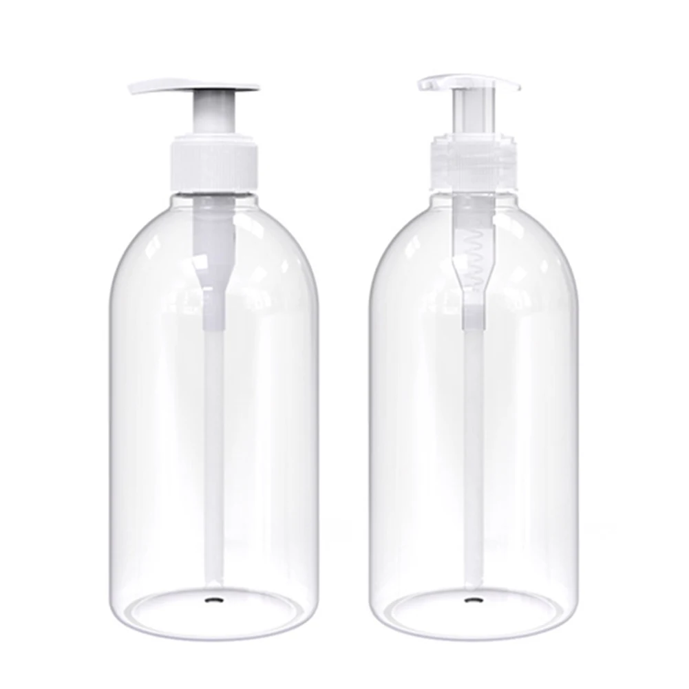

Good Healthy Clear Press Pumps Empty Bottle Refillable Shampoo Shower Gel Dispenser