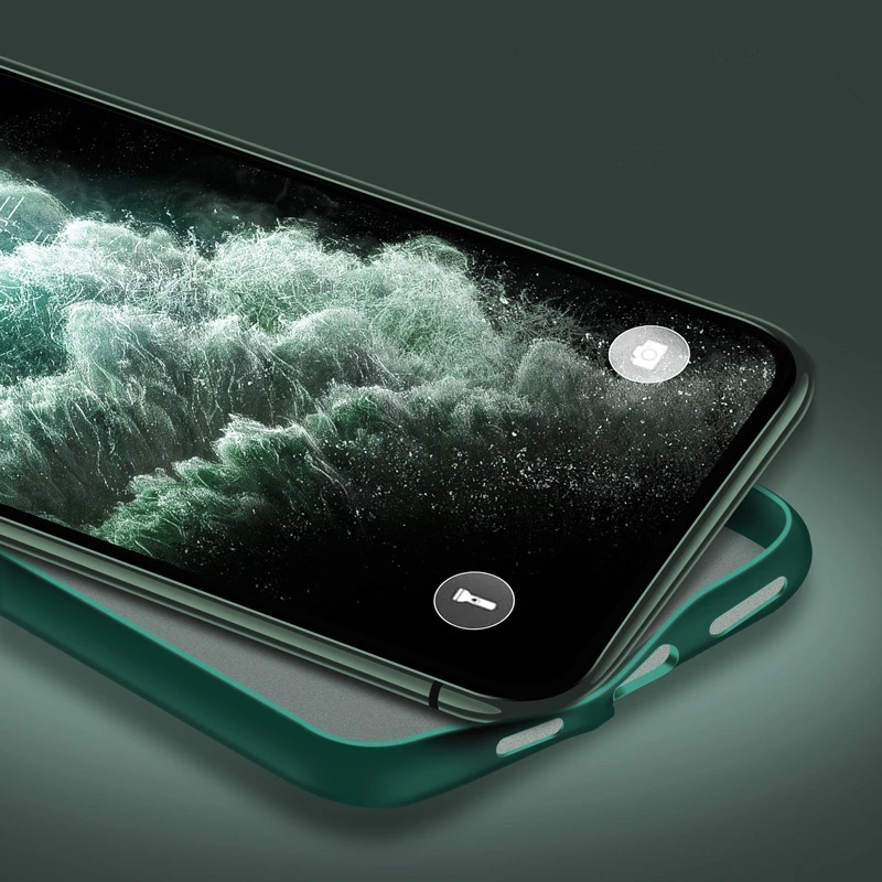 Ультратонкий матовый Противоскользящий чехол для Iphone 11 Pro Max X Xs XR 6S 6 7 8 Plus лучшая