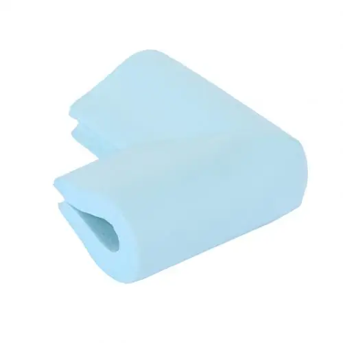Light Blue Дети ребенок угол стола защиты стол мягкий утолщенный нитрильный каучук угловая крышка защита Детский защитный на мебель защита поставки - Цвет: Light Blue
