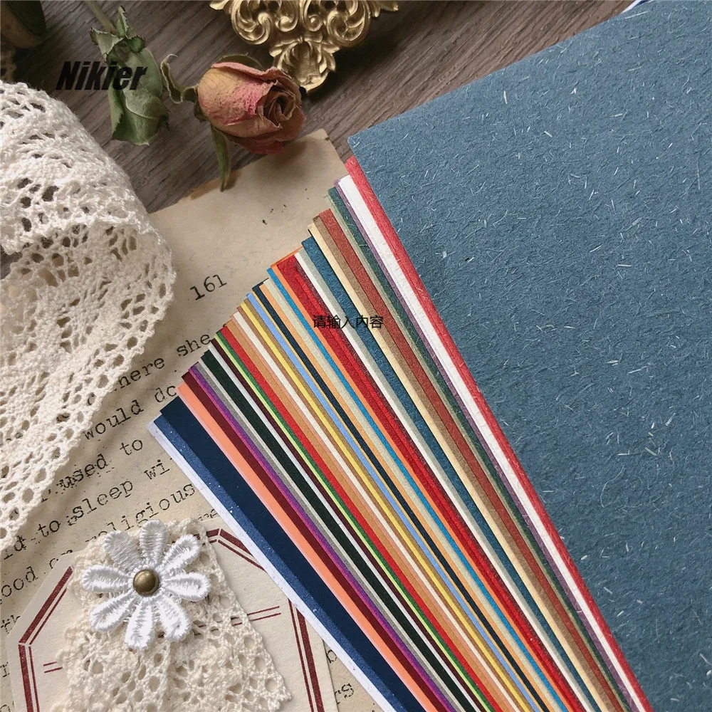 50 листов Ретро Цветочный материал бумага декоративный Журнал альбом-ежедневник