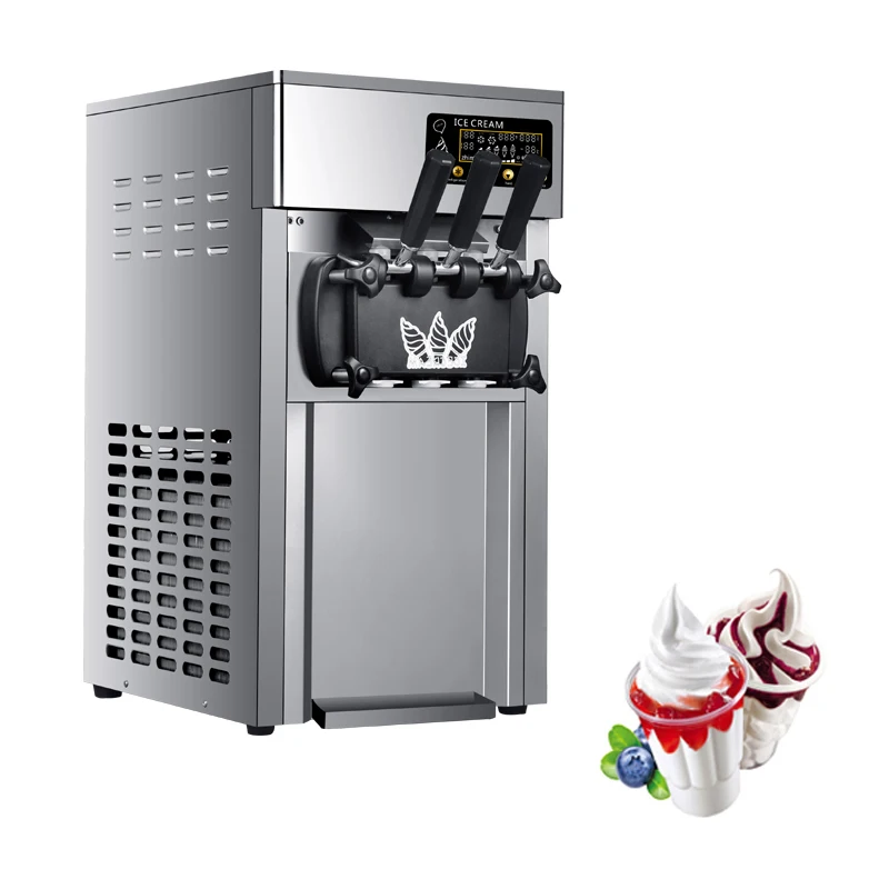 

Commercial Ice Cream Soft Machine Desktop Cheap Ice Cream Makers For Dessert Shop Ice Cream Machine