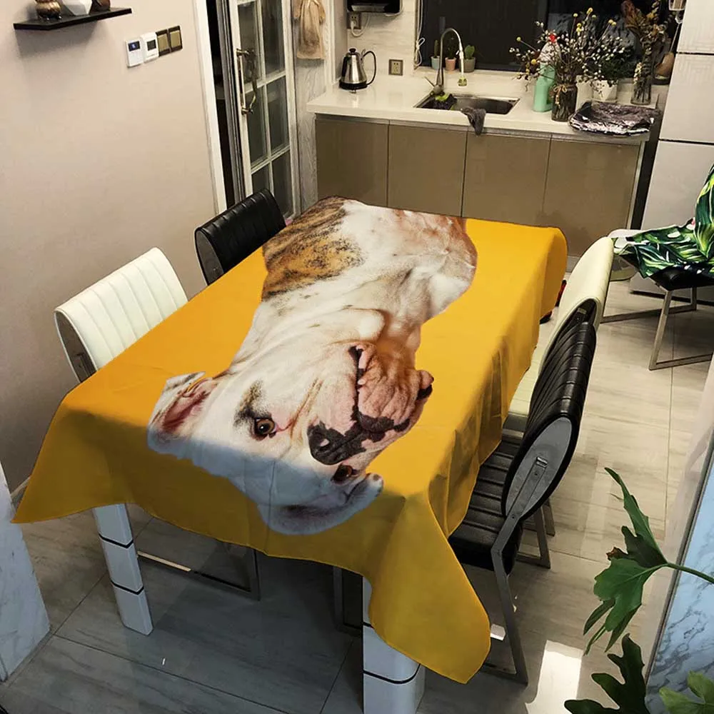 Модная мультяшная Толстая скатерть милые котята водонепроницаемая для ужина