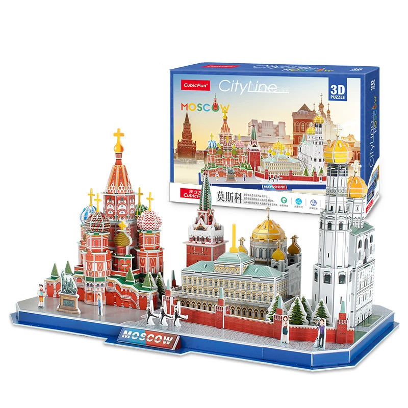 Барселона Испания город 3D игра головоломка Бумага Сделай Сам Игрушечная модель