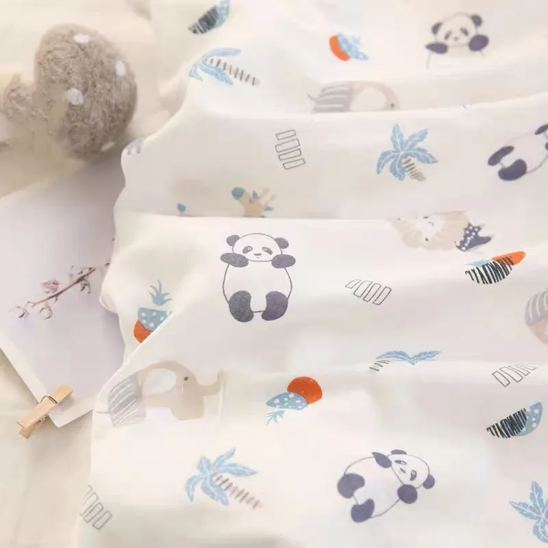 

160cm Width Baby cotton combed double gauze antibacterial cotton fabric bed sheet bed cover pillowcase cotton fabri