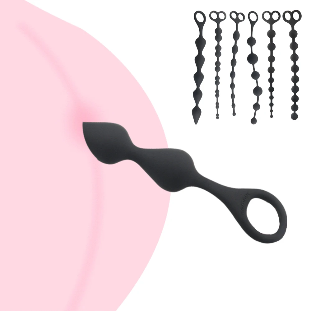 Анальная пробка мягкая резиновая для стимуляции клитора |