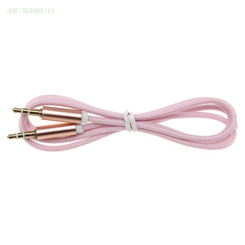 50 шт. планшетный ПК стерео аудио AUX кабель 3 5 мм Jack для изготовления нейлоновых