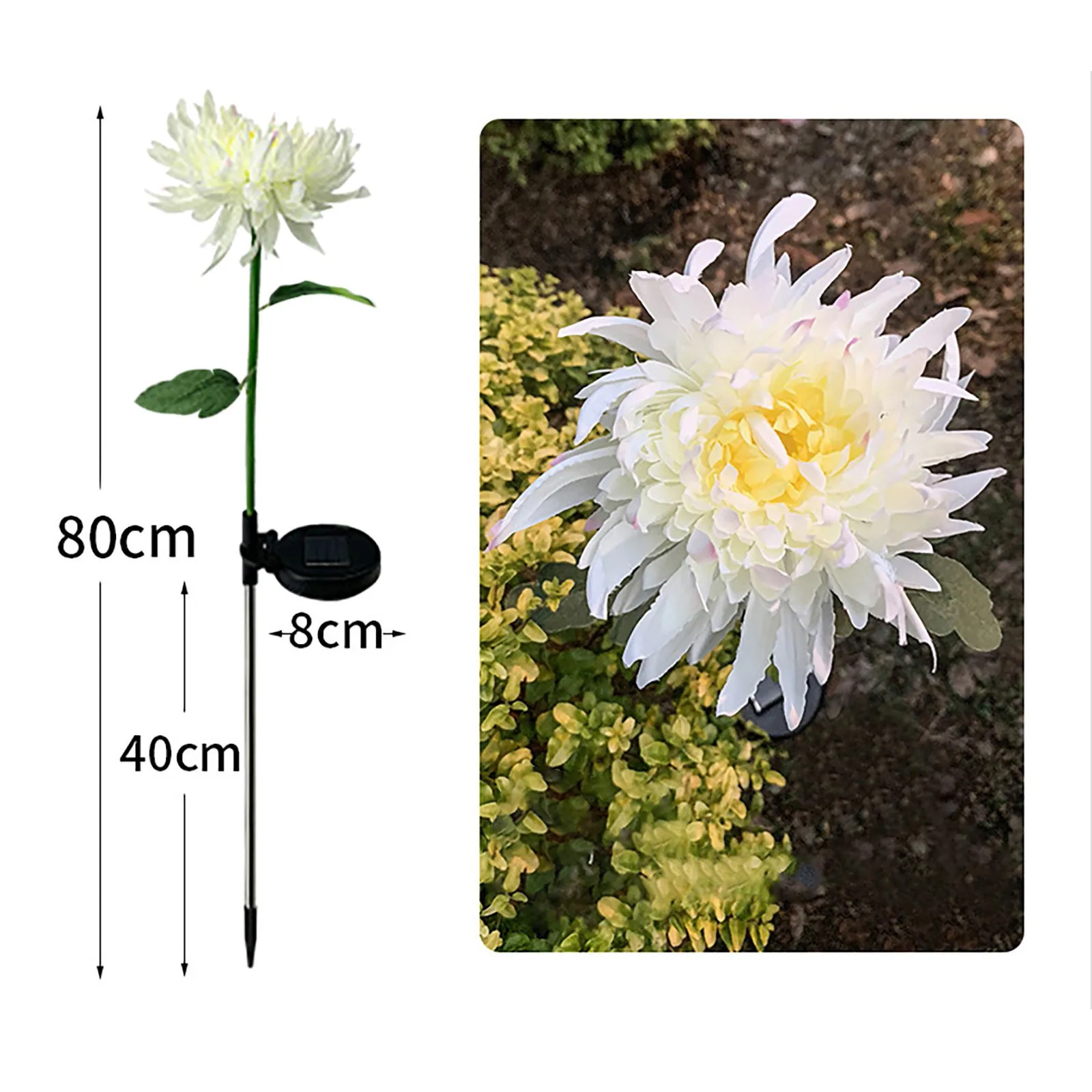 

LED Solar Simulation Rose Flower Light Waterproof Garden Landscape Lamp Outdoor Lawn Lamp Home Decorative Flower Night Lights