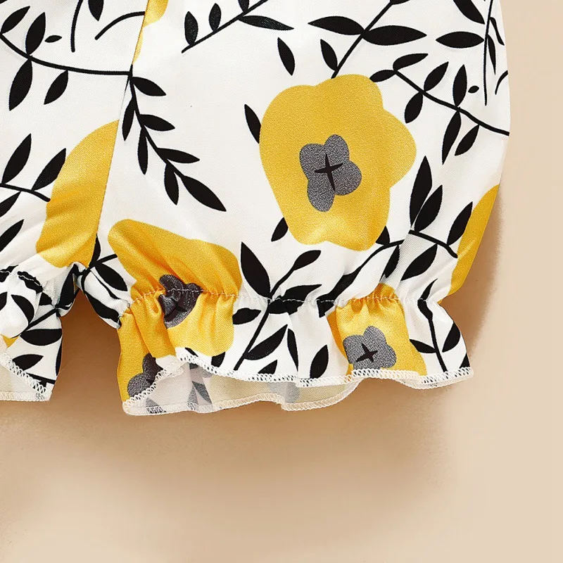 

Summer Baby Kids Girls Vest Top Floral Print Shorts Set Toddler Girl Shorts Outfit Newborn Clothing Set