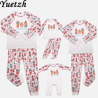 2021 new family matching outfits clothes christmas home sleeping suits sleepwear for women girls kid parents child baby men