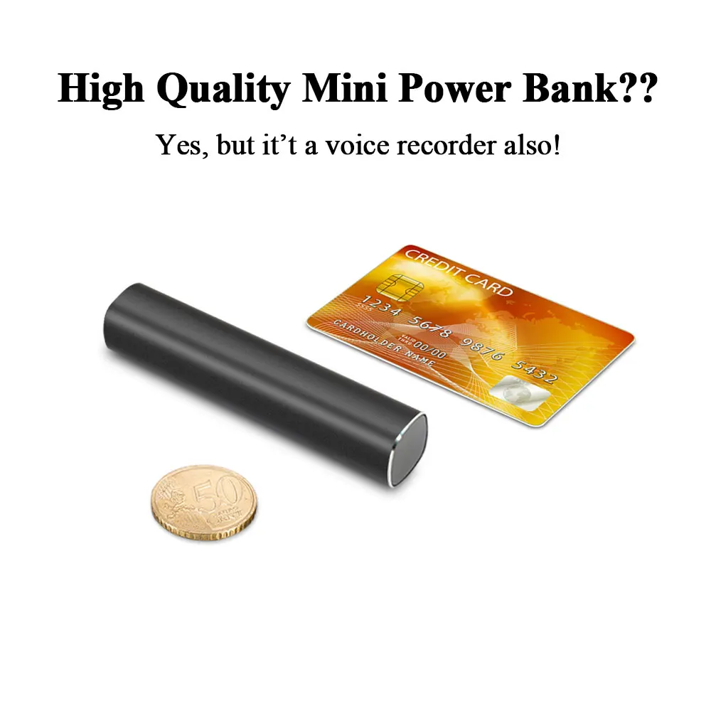 

VJOY Mini Audio Voice Recorder 600 Hours Recording Magnetic Professional Digital HD Dictaphone Denoise 8GB 16GB 32GB