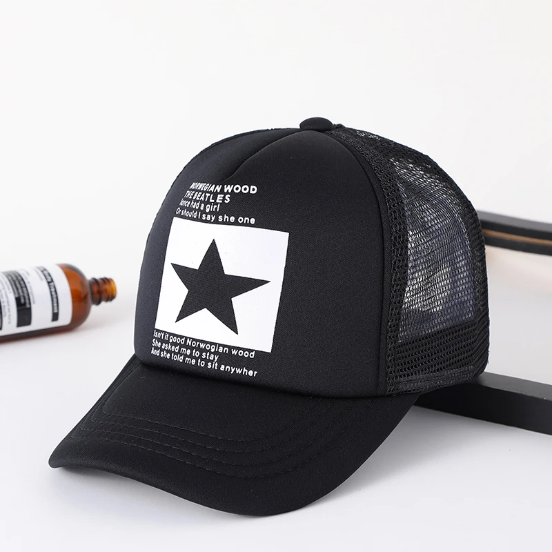 

Wholesale Adult Summer Sun Hats Men Cool Hiphop Punk Rock Truck Cap Women Fashion Mesh Baseball Caps