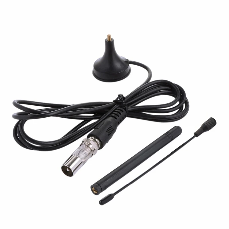 Black DVB-T TV Dual Antenna HDTV 25DB Indoor Digital Aerial Booster for Antena Box Cable | Электроника