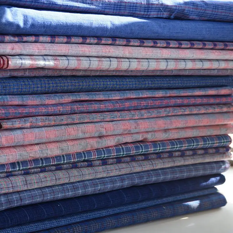 

Old coarse homespun fabric bright plaid handquilting super large width Jiangnan home woven fabric