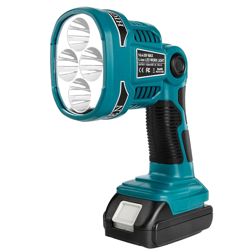 3w12w 18v led lamp work light flashlight for makita bl1430 bl1830no batteryno chargerlithium battery usb outdoor lighting free global shipping