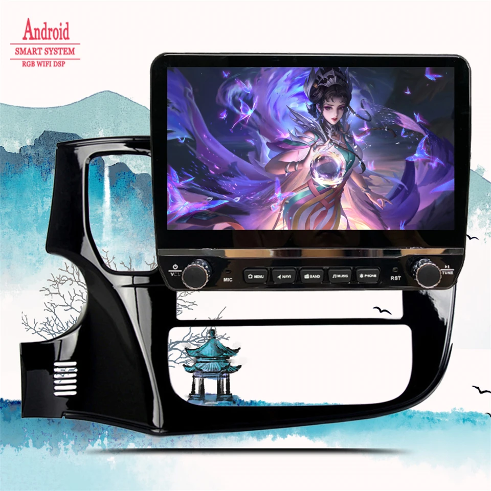 

Android 14 8G + 128G для Mitsubishi Outlander 2012 2014 2016 2018, автомобильная GPS-навигация, мультимедийное радио, аудио, DVD-плеер, головное устройство