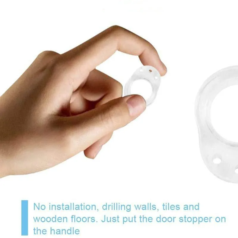 Silicone Door Stop Transparent Handle Anti-Collision Buffer To Protect Walls And Furniture Kitchen Bedroom | Обустройство дома