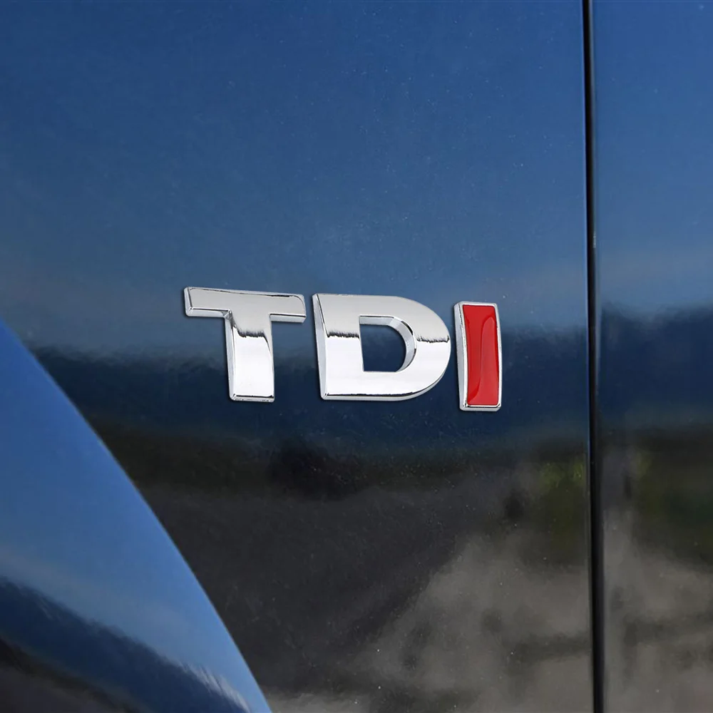 Автомобильная Наклейка 3D металлическая эмблема TDI логотип значок наклейка для VW